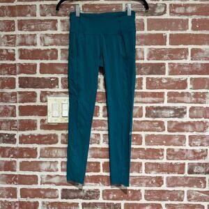 Lululemon Fast and Free High-Rise Tight 25” Teal Lagoon Nulux Size 4 EUC